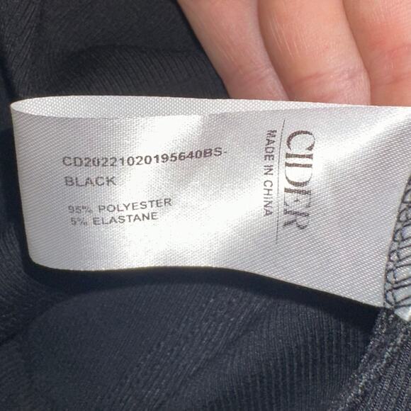 SOLD ๐NWT Cider Black Plus Size Mock Turtleneck Long Sleeve Bodysuit Size 1X - Picture 8 of 13